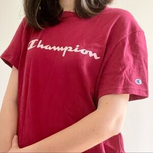 NWT CHAMPION RED  T-SHIRT - M